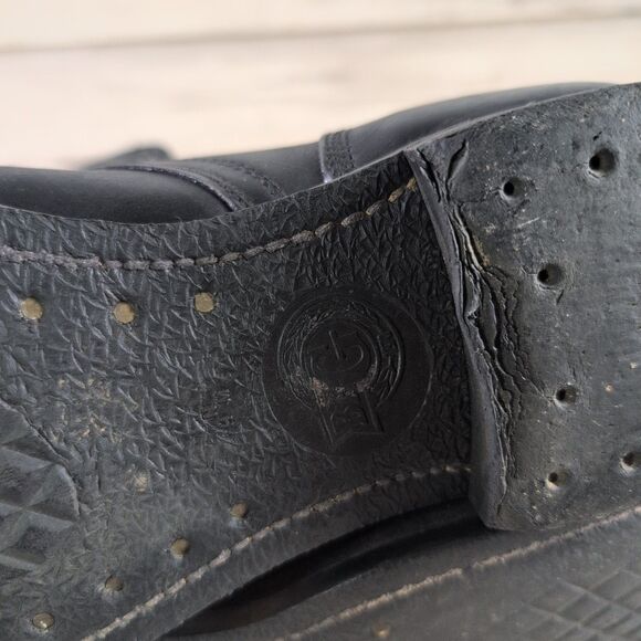 Vtg 1950's 60's US Black Military Cap Toe Combat Boots Sz 10 R KG Vintage - Picture 9 of 16